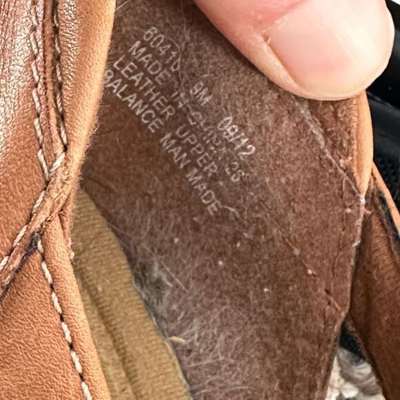 Clarks Women's Leather X Strap Slip-On Bendable Flat Shoe Brown‎ Tan Size 9M - Picture 5 of 7